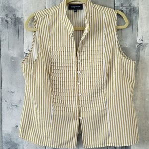 Jones New York Sleeveless Button Down Top